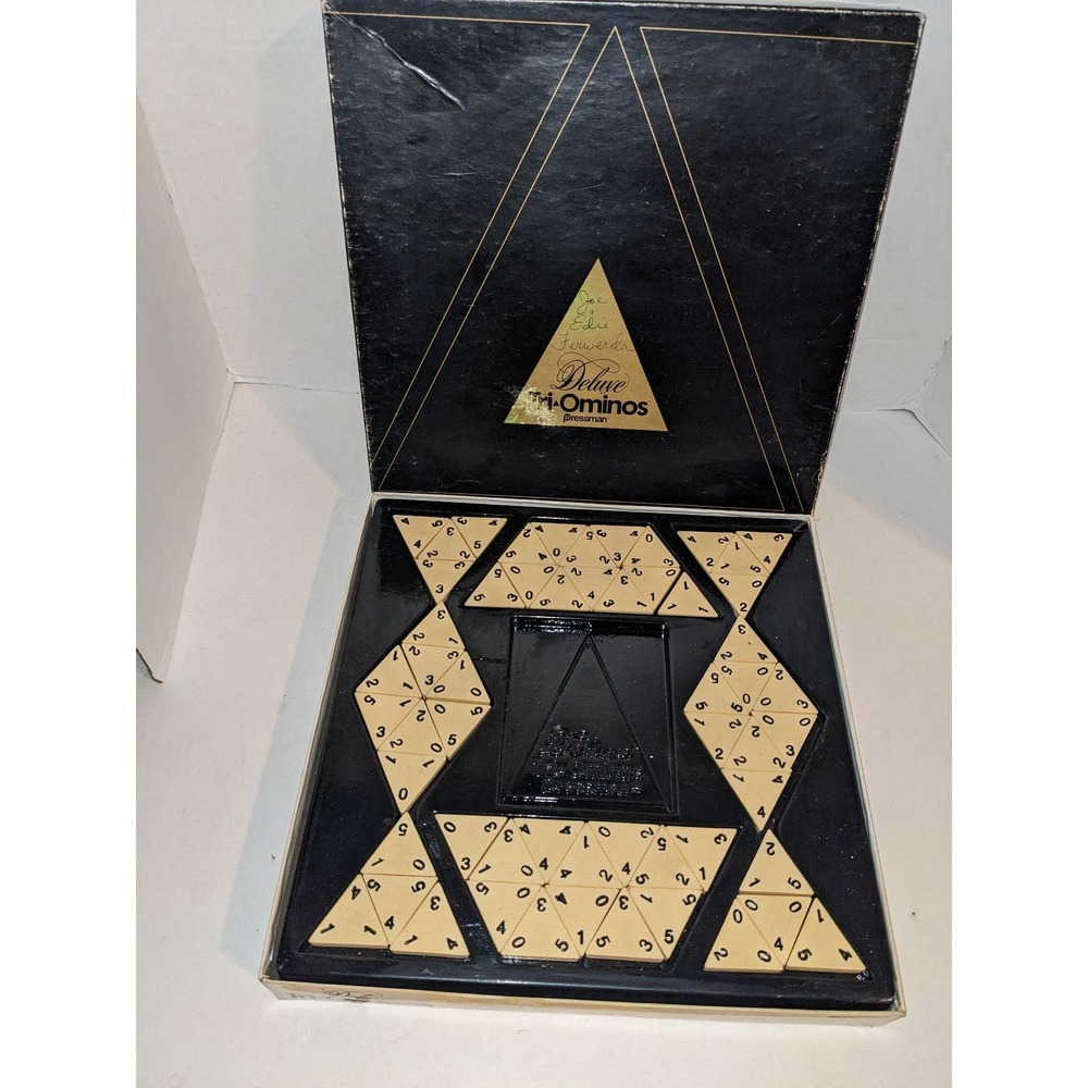 Vintage Deluxe Tri-Ominos Board Game Pressman